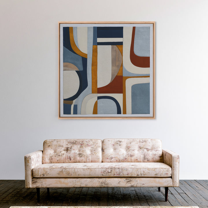 Soft Wool Texture Abstract Canvas Print, Scandinavian Art, Minimalist Decor, Living Room Decor, Abstract Art, Nordic, SCA-1x1-91