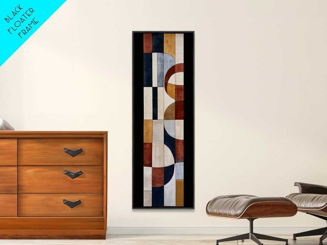 Soft Wool Texture Abstract Framed Canvas Print, Scandinavian Art, Room Decor, Living Room Decor, Nordic, Mid Century Modern, SCA-1x3-79