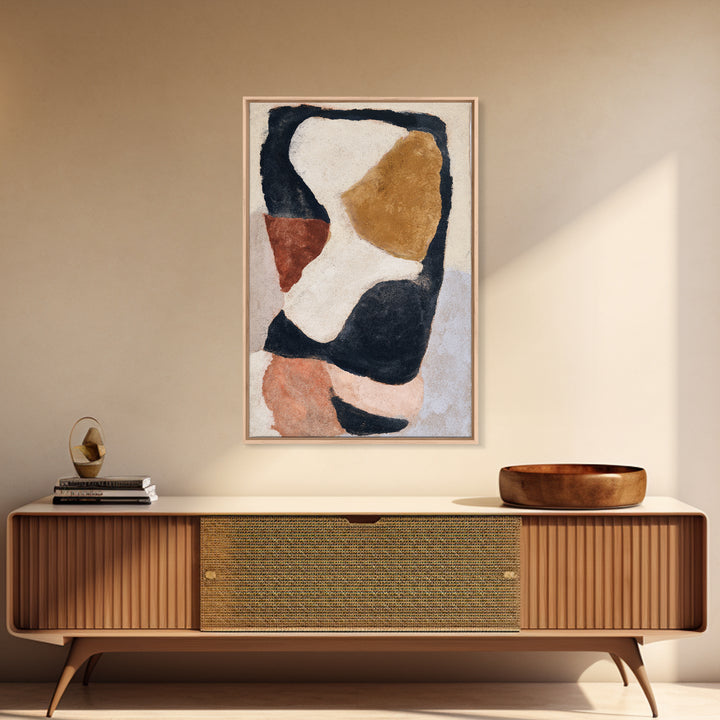 Soft Wool Texture Abstract Framed Canvas Print, Scandinavian Art, Living Room Decor, Fine Art, Nordic, Gallery Decor, SCA-2x3-51