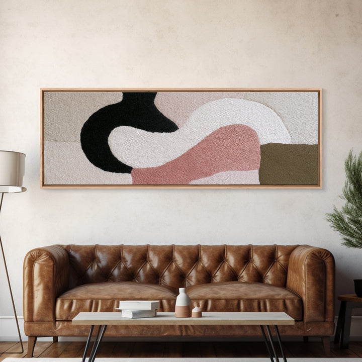 Soft Wool Texture Abstract Canvas Print, Scandinavian Art, Modern Decor, Living Room Decor, Abstract Art, Nordic, Wall Decor, SCA-3x1-11