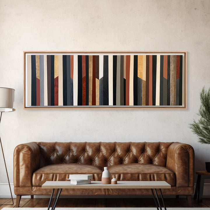 Scandinavian Textile Pattern Framed Canvas Print, Scandinavian Art, Wall Art, Living Room Decor, Fine Art, Nordic, SCA-3x1-56