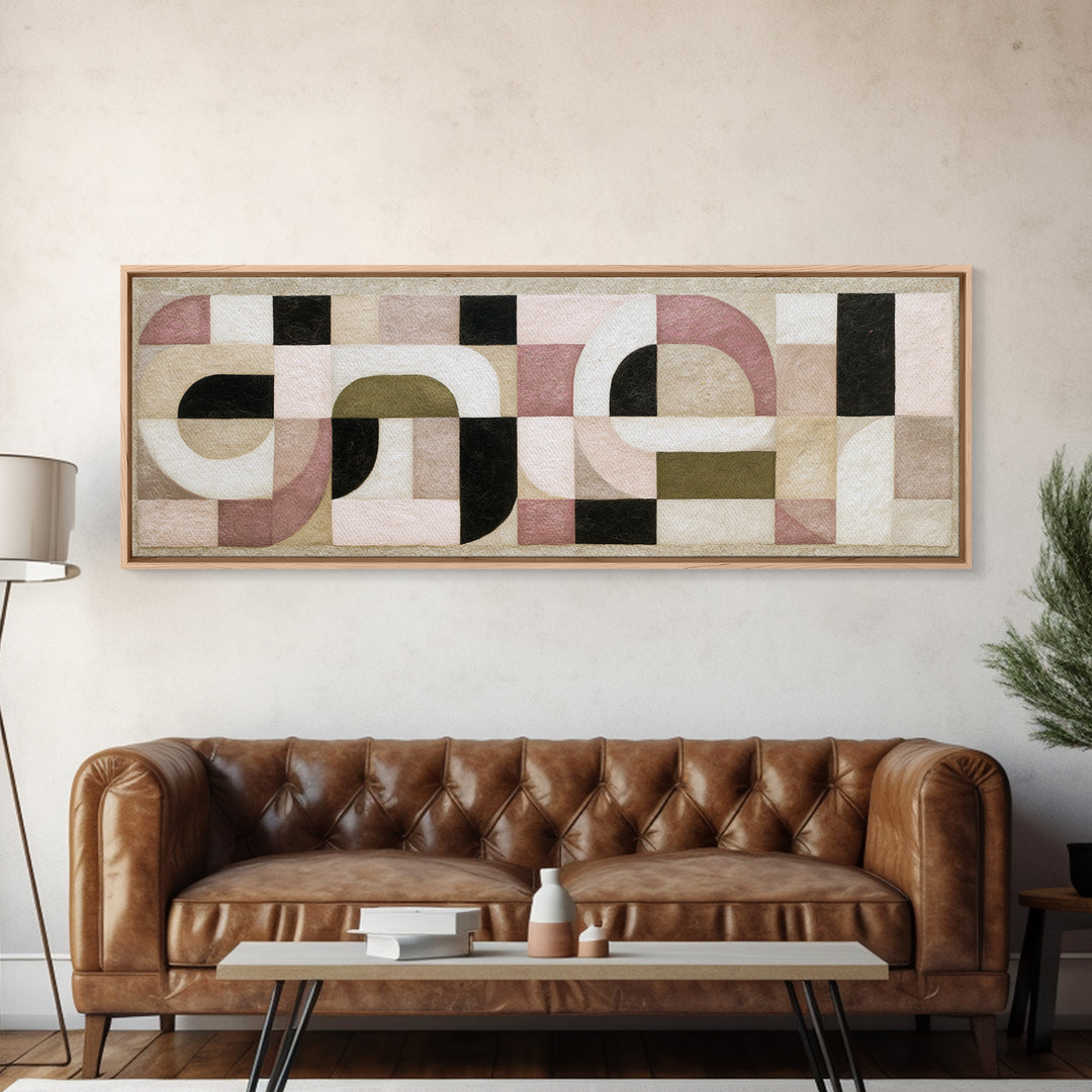 Soft Wool Texture Abstract Canvas Print, Scandinavian Art, Wall Hanging, Living Room Decor, Abstract Art, Nordic, SCA-3x1-83