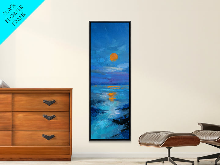 Crashed Satellite in a Desert Storm Framed Canvas Print, Scifi Art, Fantasy Art, Living Room Decor, Oil Painting, Orbit, SCI-1x3-79