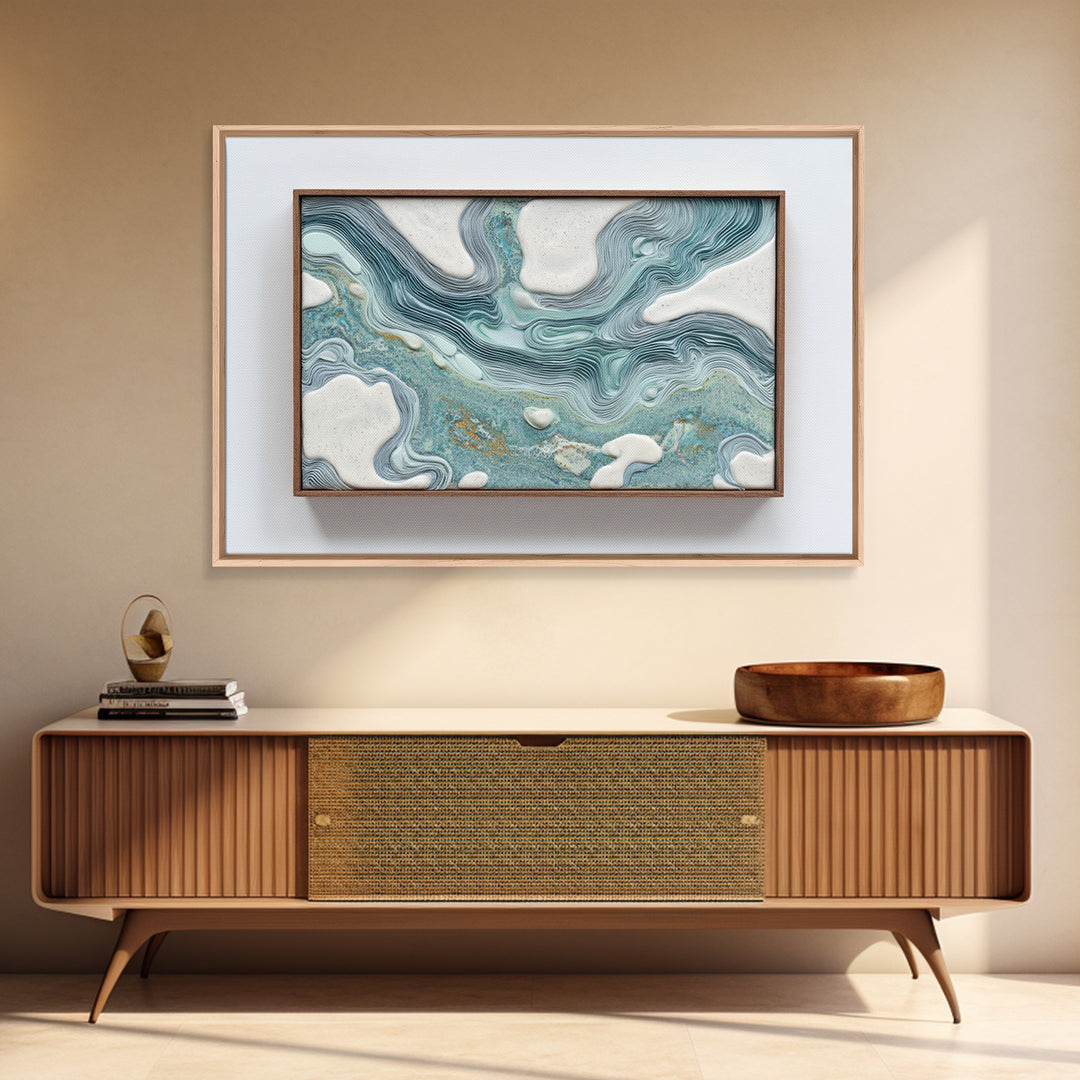 Mediterranean Harbor at Dawn Framed Canvas Print, Seascape Art, Art Print, Coastal Decor, Fine Art, Seascape, Printable Art, SEA-3x2-2
