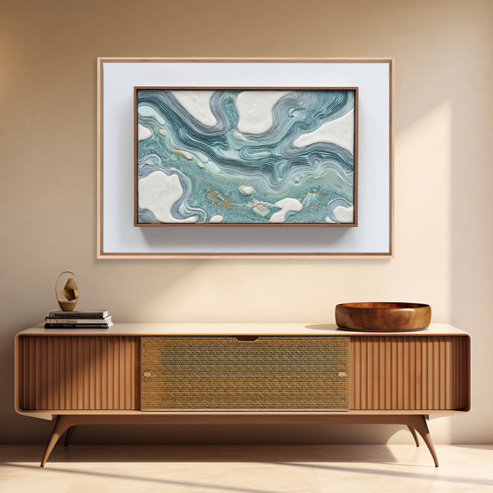 Mediterranean Harbor at Dawn Framed Canvas Print, Seascape Art, Art Print, Coastal Decor, Fine Art, Seascape, Printable Art, SEA-3x2-2