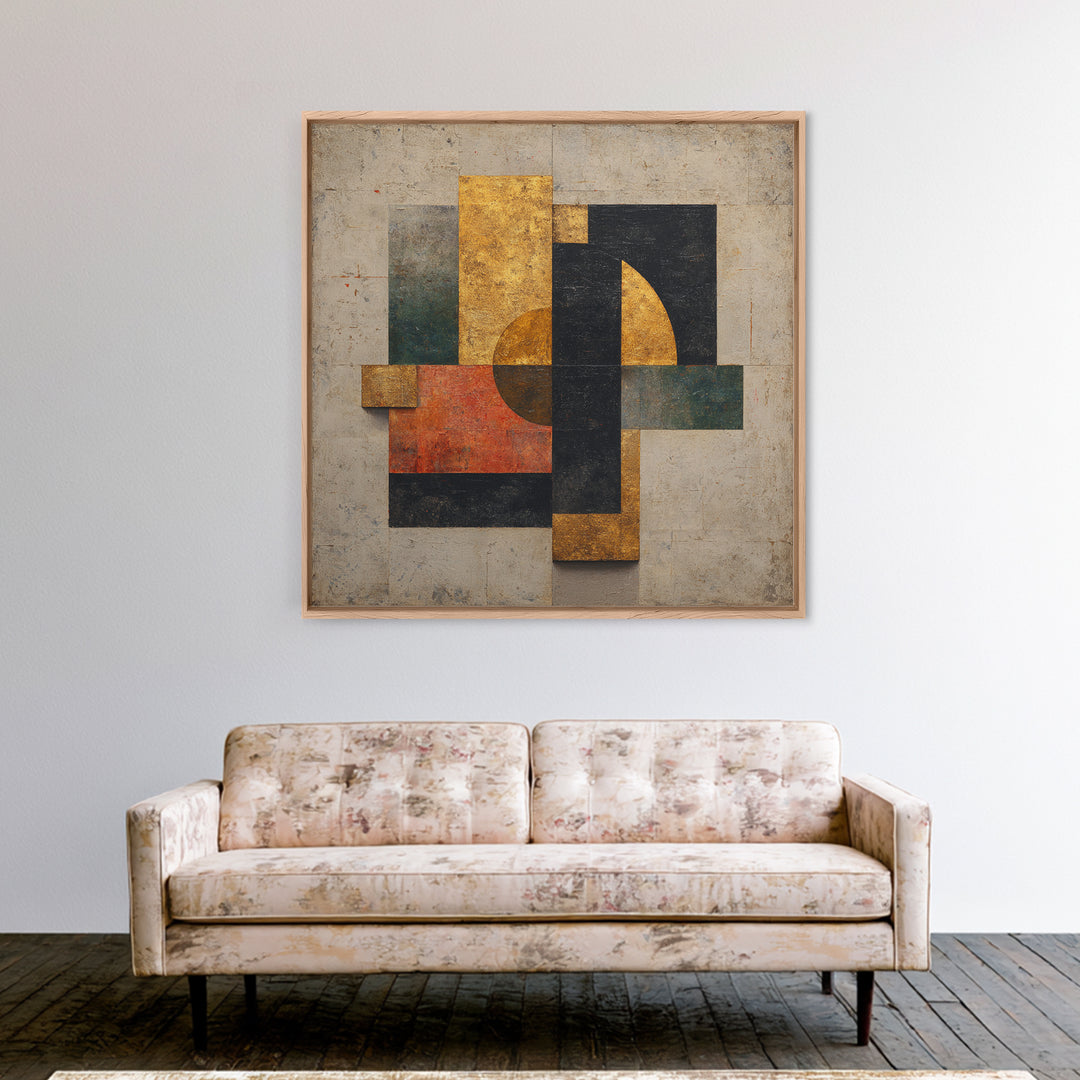 Geometric Tree of Life Canvas Print, Sacred Geometry Art, Wall Art Print, Living Room Decor, Abstract Art, Geometry, SGA-1x1-15