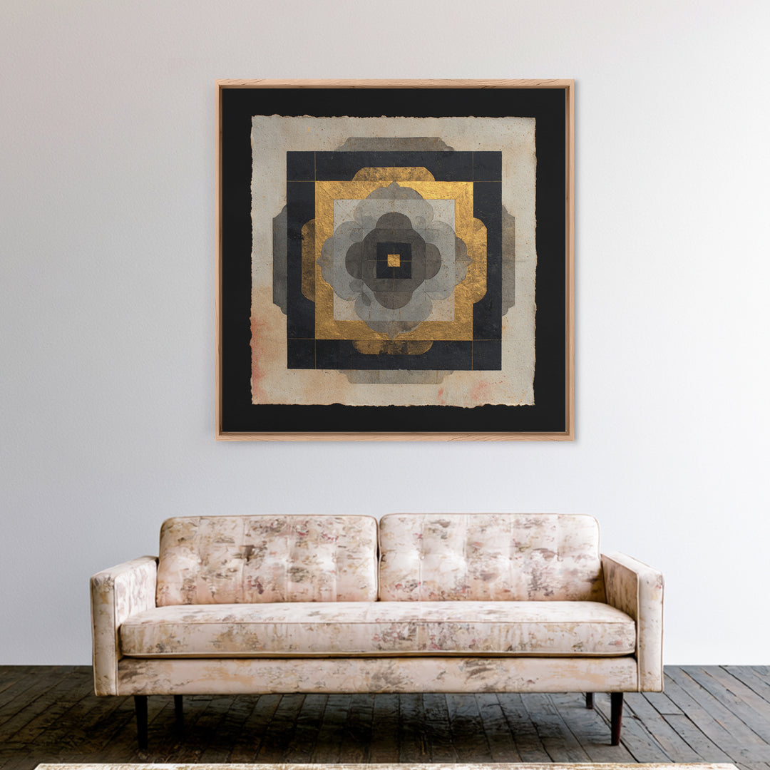 Metatron Cube with Celestial Background Canvas Print, Sacred Geometry Art, Canvas Wall Art, Living Room Decor, Abstract Art, SGA-1x1-3