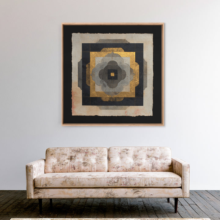 Metatron Cube with Celestial Background Canvas Print, Sacred Geometry Art, Canvas Wall Art, Living Room Decor, Abstract Art, SGA-1x1-3