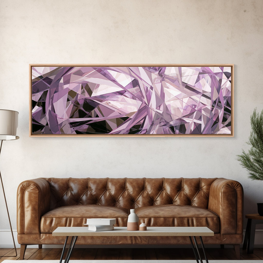 Crystal Grid Pattern Canvas Print, Sacred Geometry Art, Decorations, Living Room Decor, Fine Art, Geometry, Minimalist Decor, SGA-3x1-93
