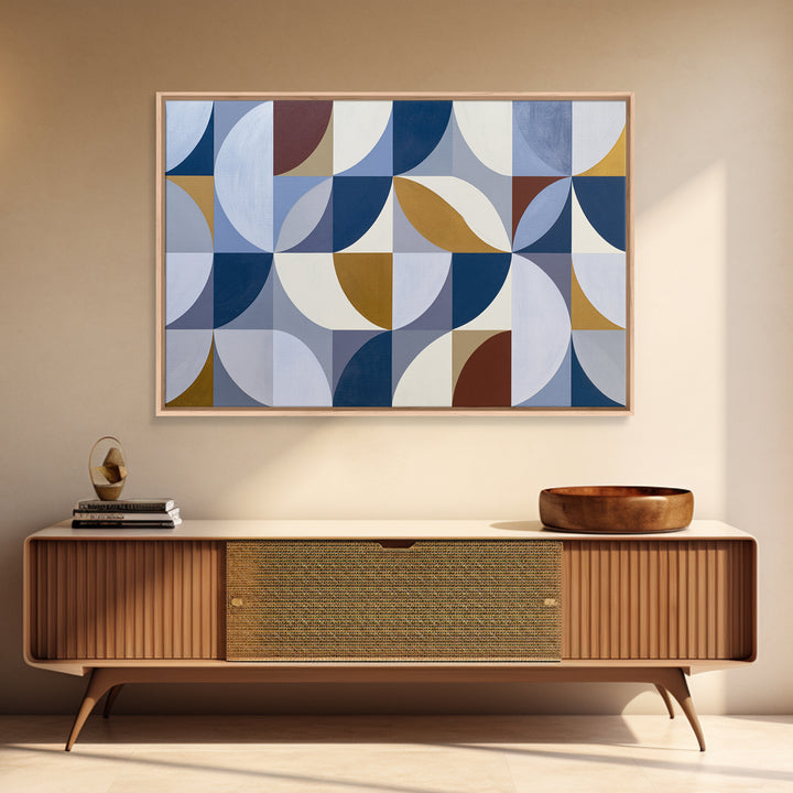 Crystal Grid Pattern Canvas Print, Sacred Geometry Art, Geometric Wall Art, Living Room Decor, Geometry, Neutral Decor, SGA-3x2-33