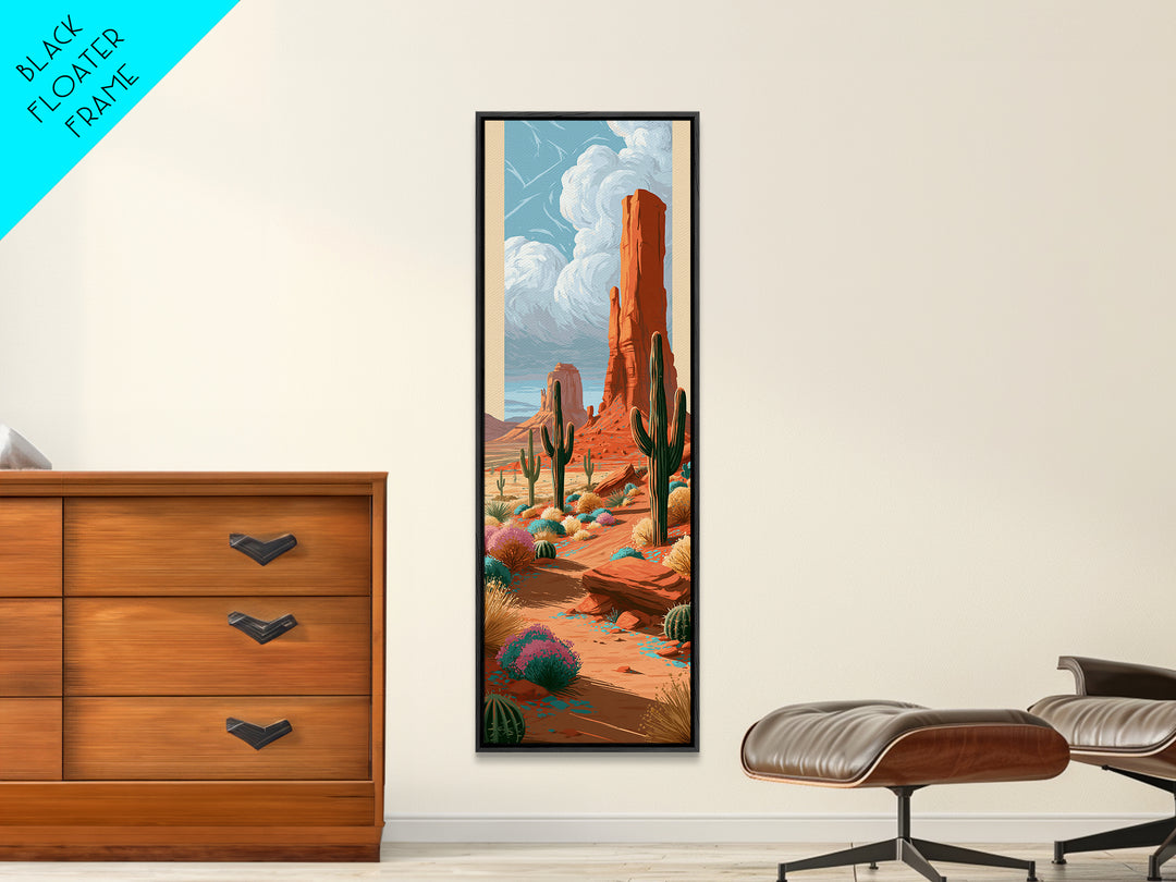 Desert Storm Clouds Canvas Print, Southwestern Art, Large Wall Art, Southwestern Decor, Fine Art, Mesa, Farmhouse Wall Art, SOU-1x3-48