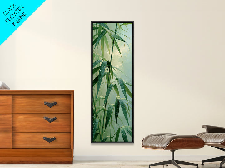 Rain on Leaves Canvas Print, Spa Art, Printable Wall Art, Spa Decor, Serenity, Feminine Wall Art, Fine Art Photography, SPA-1x3-28