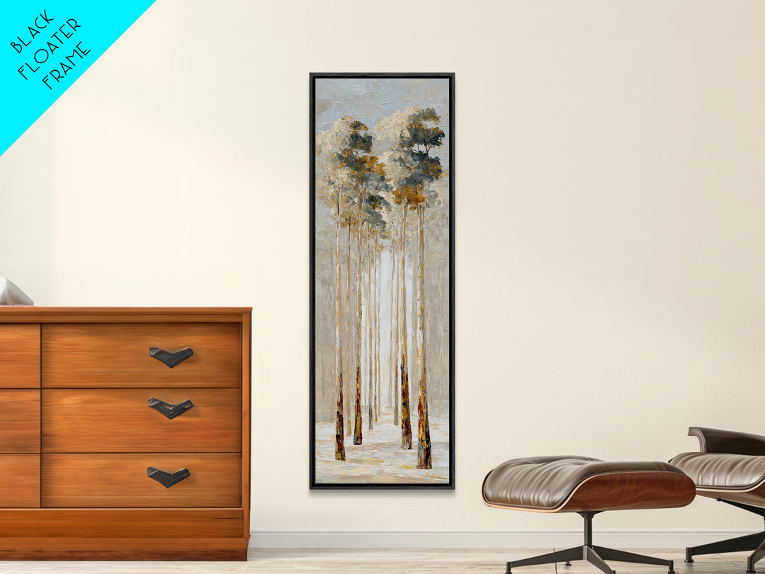 Moonlit Lake Reflection Canvas Print, Spa Art, Salon Decor, Spa Decor, Oil Painting, Serenity, Statement Artwork, Boho Decor, SPA-1x3-59
