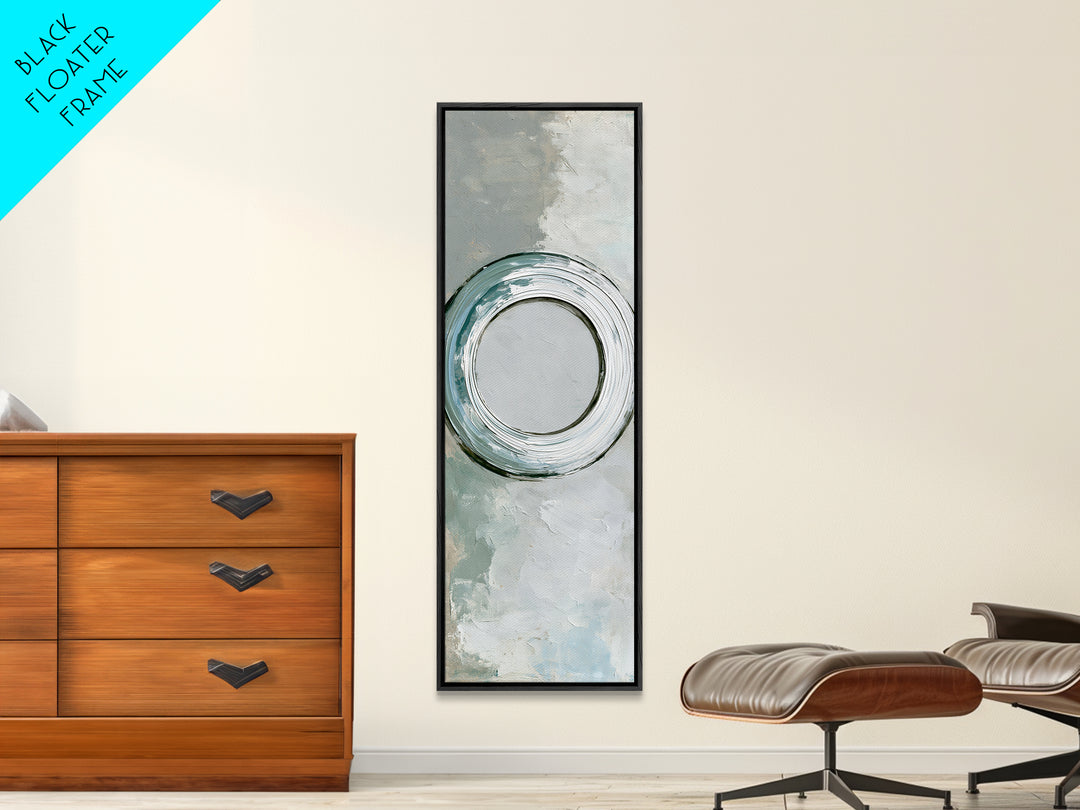 Minimal Zen Circle Brushstroke Canvas Print, Spa Art, Modern Home Decor, Spa Decor, Fine Art, Serenity, Neutral Decor, SPA-1x3-68
