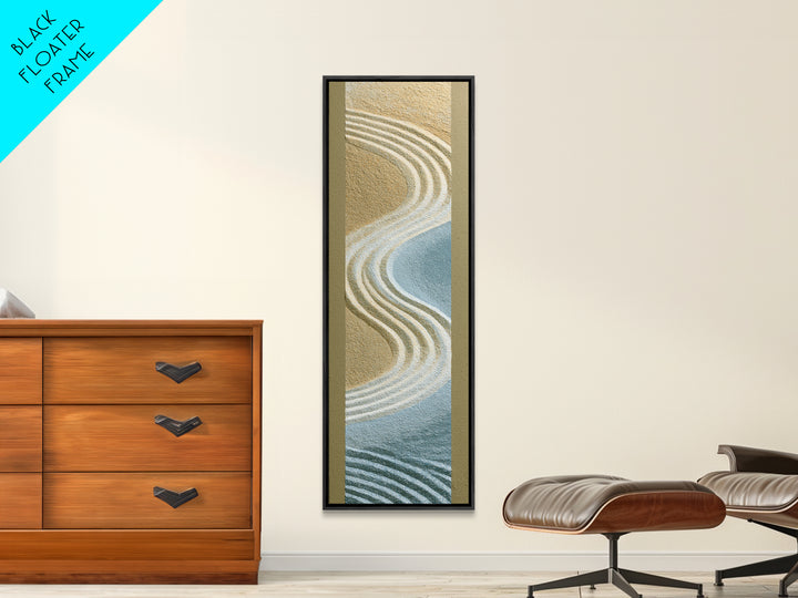 Sand Garden Lines Canvas Print, Spa Art, Fashion Wall Art, Spa Decor, Fine Art, Serenity, Modern Decor, Fine Art Print, SPA-1x3-72