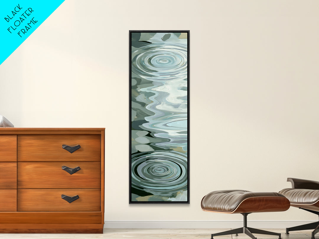 Abstract Water Ripples Canvas Print, Spa Art, Wall Art, Spa Decor, Abstract Art, Serenity, Dog Wall Art, Abstract Print, SPA-1x3-90