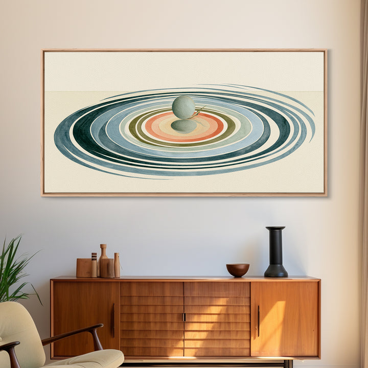 Abstract Water Ripples Canvas Print, Spa Art, Textured Painting, Spa Decor, Fine Art, Serenity, Travel Poster, Contemporary Art, SPA-2x1-26