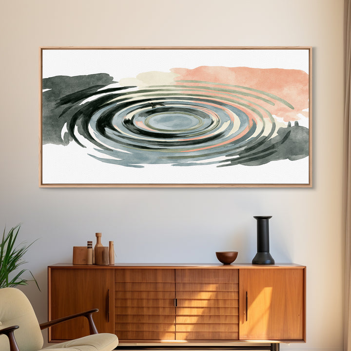 Abstract Water Ripples Canvas Print, Spa Art, Nature Prints, Spa Decor, Abstract Art, Serenity, Dog Groomer Gifts, Salon Decor, SPA-2x1-98