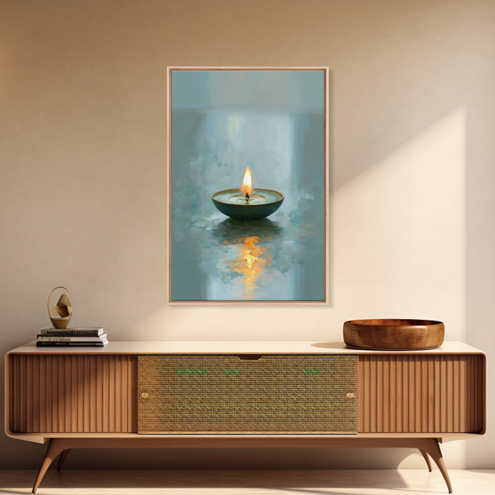 Warm Candle Flame Canvas Print, Spa Art, Fine Art Photography, Spa Decor, Fine Art, Serenity, Wildlife Wall Art, Gallery Decor, SPA-2x3-65