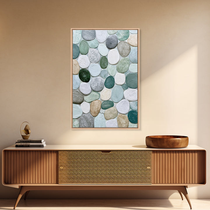 Pebble Texture Abstract Canvas Print, Spa Art, Fine Art Photography, Spa Decor, Fine Art, Serenity, Wildlife Wall Art, SPA-2x3-71