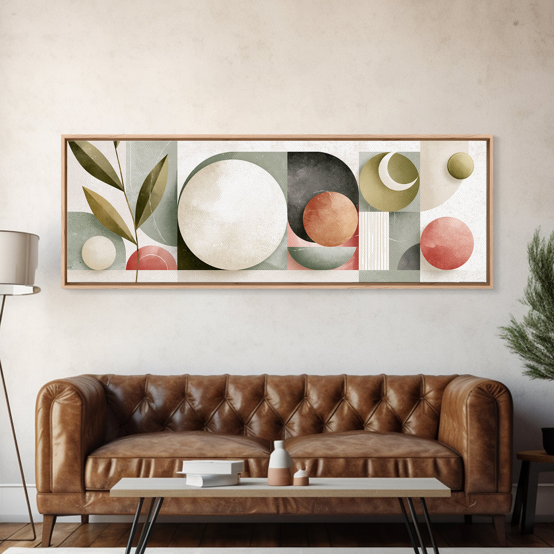 Sage and Ivory Geometric Calm Composition Canvas Print, Spa Art, Fine Art Photography, Spa Decor, Fine Art, Serenity, SPA-3x1-13