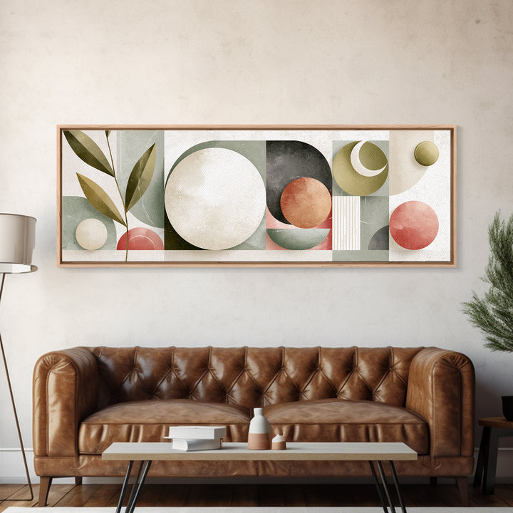 Sage and Ivory Geometric Calm Composition Canvas Print, Spa Art, Fine Art Photography, Spa Decor, Fine Art, Serenity, SPA-3x1-13