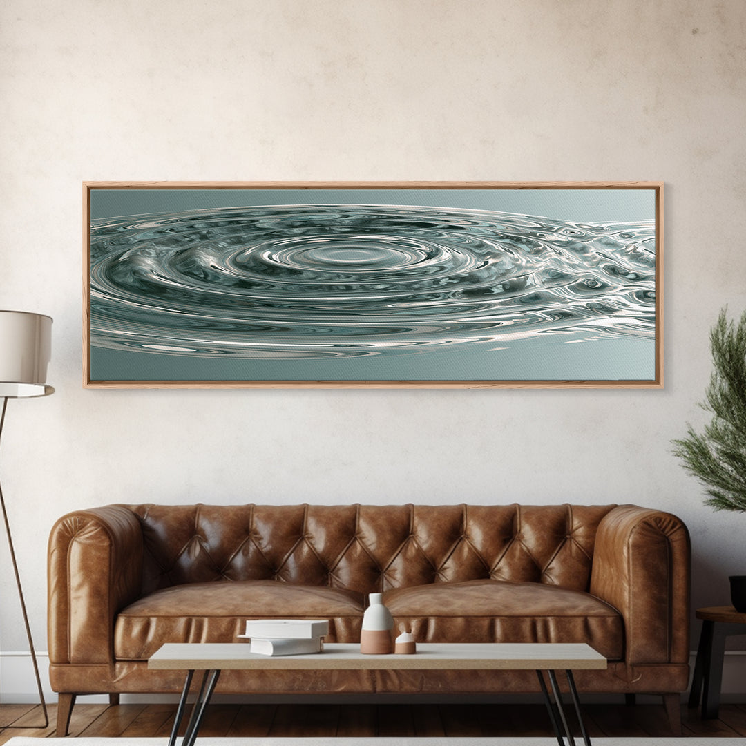 Abstract Water Ripples Canvas Print, Spa Art, Fashion Wall Art, Spa Decor, Abstract Art, Serenity, Modern Decor, Fine Art Print, SPA-3x1-46