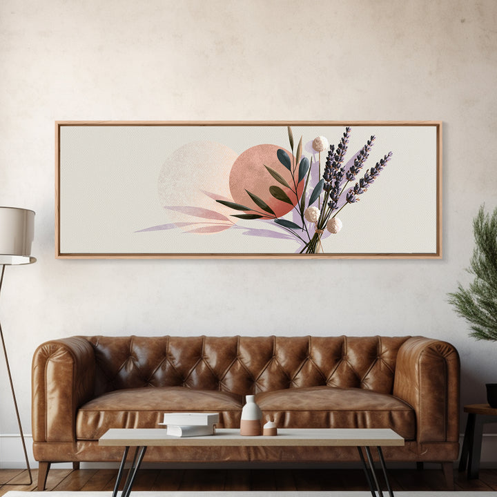Lavender Bundle with Soft Shadow Canvas Print, Spa Art, Black Woman Art, Spa Decor, Oil Painting, Serenity, Modern Home Decor, SPA-3x1-95