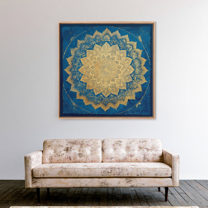 Crystal Cluster with Moonlight Reflections Canvas Print, Spiritual Art, Wall Art Prints, Living Room Decor, Fine Art, Spirit, SPI-1x1-85