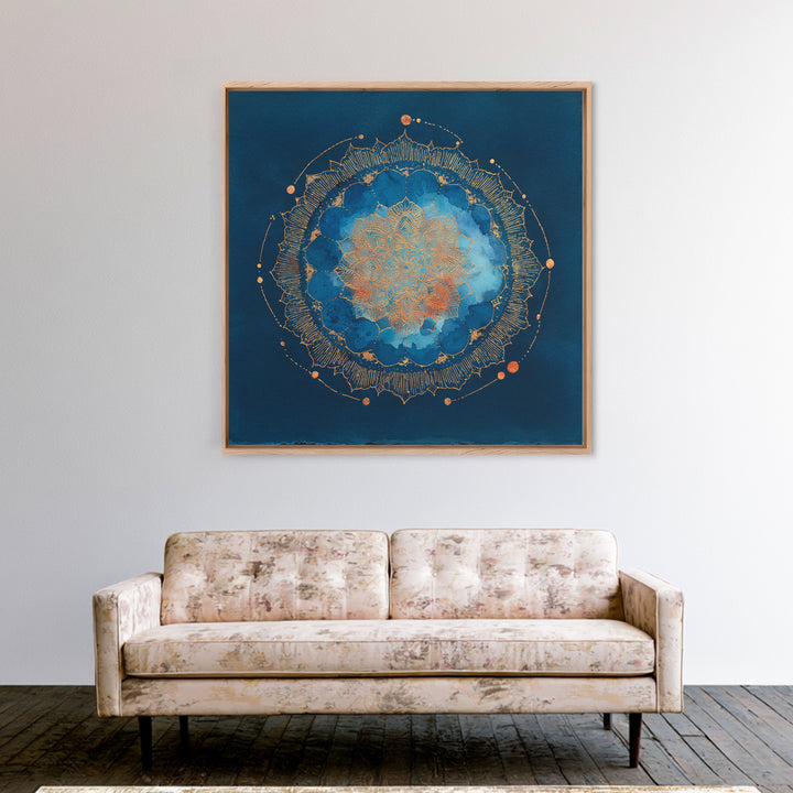 Ancient Temple Silhouette Canvas Print, Spiritual Art, Home Decor, Living Room Decor, Spirit, Wallart, Framed Wall Art, SPI-1x1-91