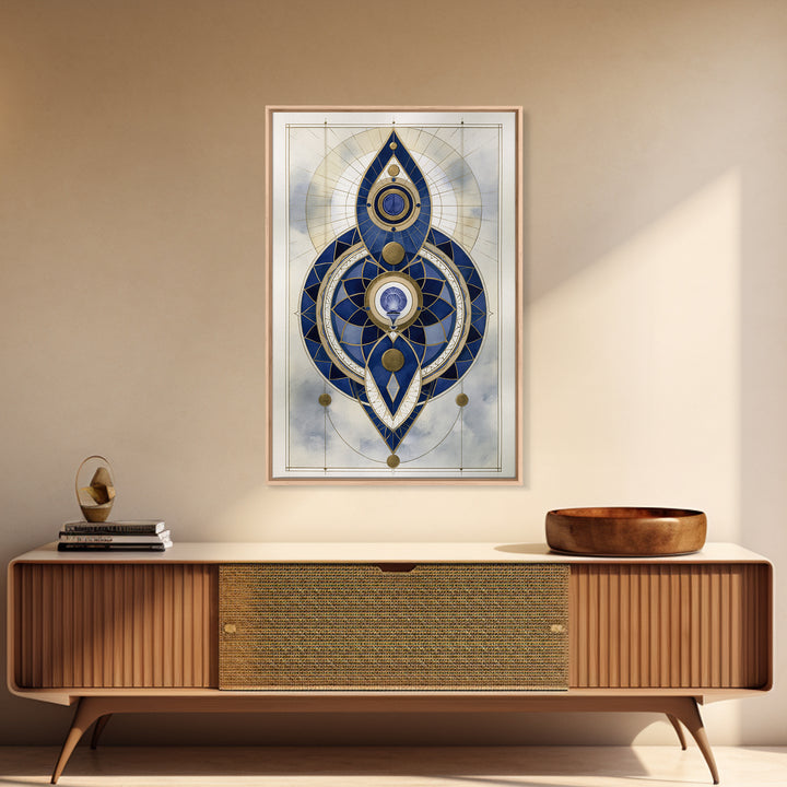 Chakra Inspired Figure in Soft Colors Canvas Print, Spiritual Art, Funky Wall Art, Living Room Decor, Fine Art, Spirit, SPI-2x3-15