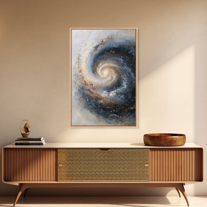 Spiral Galaxy as Soul Journey Metaphor Framed Canvas Print, Spiritual Art, Funky Wall Art, Living Room Decor, Fine Art, Spirit, SPI-2x3-78