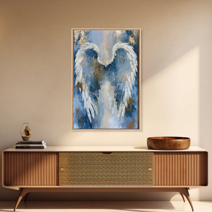Angel Wings Emerging from Warm Light Canvas Print, Spiritual Art, Canvas Painting, Living Room Decor, Fine Art, Spirit, SPI-2x3-9