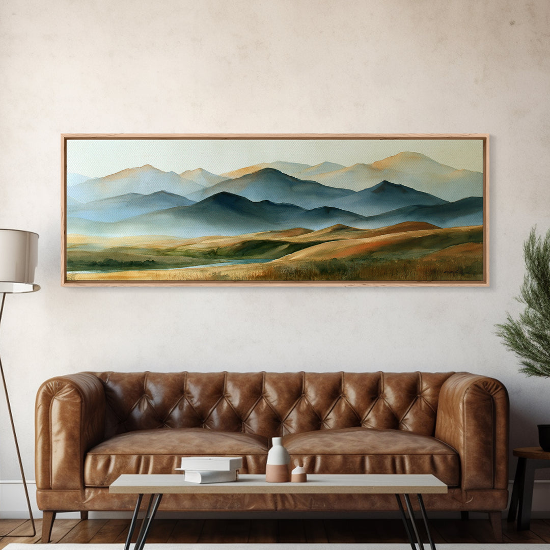Mountain Sunrise as Awakening Symbol Canvas Print, Spiritual Art, Home Decor, Living Room Decor, Fine Art, Spirit, Wallart, SPI-3x1-85