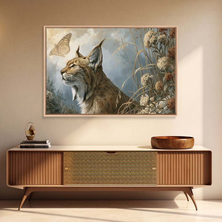 Butterfly Transformation Scene Framed Canvas Print, Spiritual Art, Black Art, Living Room Decor, Spirit, Christian Decor, SPI-3x2-19