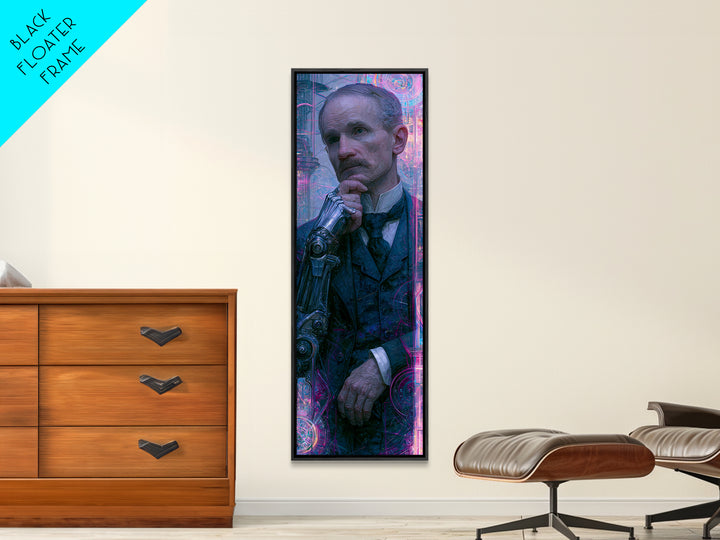 Victorian Inventor Portrait Canvas Print, Steampunk Art, Wall Art Print, Living Room Decor, Fine Art, Mechanic, Gallery Decor, STE-1x3-43