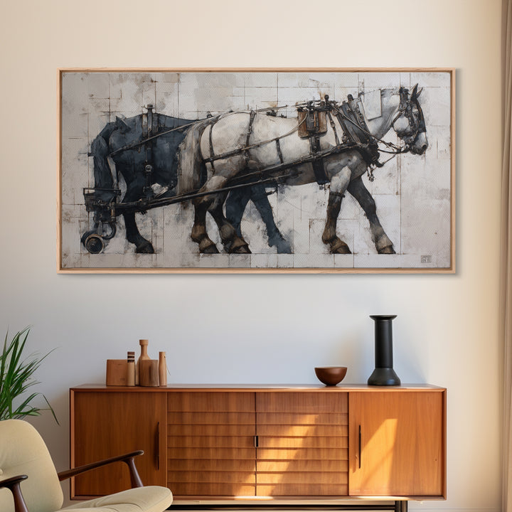 Mechanical Rose Made of Copper Gears Framed Canvas Print, Steampunk Art, Neutral Decor, Living Room Decor, Fine Art, Mechanic, STE-2x1-95