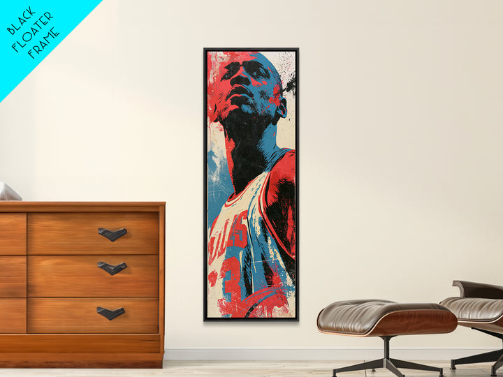 Street Basketball Player Canvas Print, Street Art, Wall Art, Living Room Decor, Oil Painting, Urban, Canvas Wall Art, STR-1x3-90