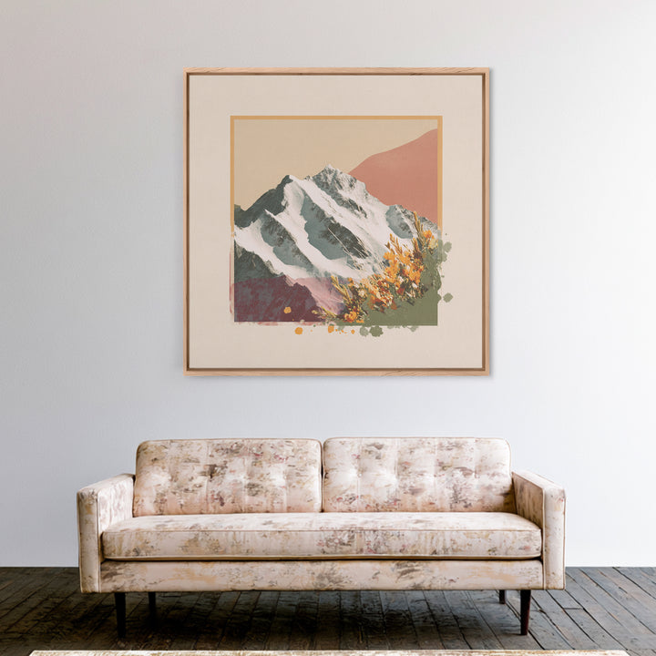 Retro Amalfi Coast Cliffs Canvas Print, Travel Poster(2), Map Print, Living Room Decor, Fine Art, Voyage, Boho Decor, TPO-1x1-26