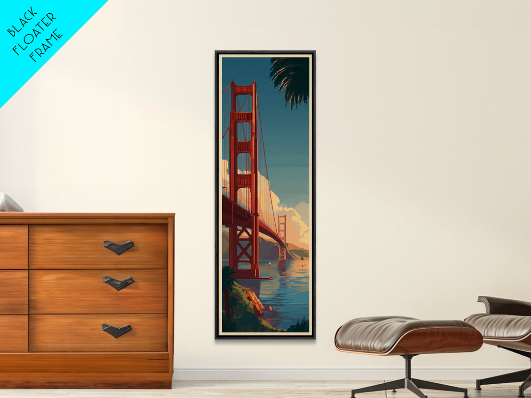 New York Bridge at Sunrise Canvas Print, Travel Poster(2), Travel Poster, Living Room Decor, Fine Art, Voyage, TPO-1x3-18