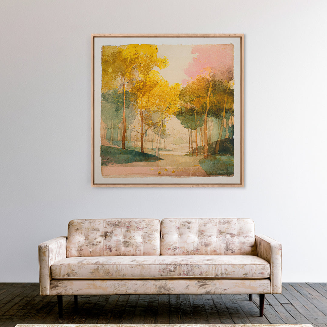 Elegant Nude Figure Study Framed Canvas Print, Traditional Art, Indian Art, Living Room Decor, Fine Art, Classic, TRA-1x1-46