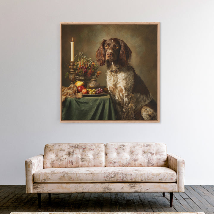 Hunting Dog Portrait Canvas Print, Traditional Art, Custom Art, Living Room Decor, Classic, Modern Decor, Fine Art Print, TRA-1x1-60