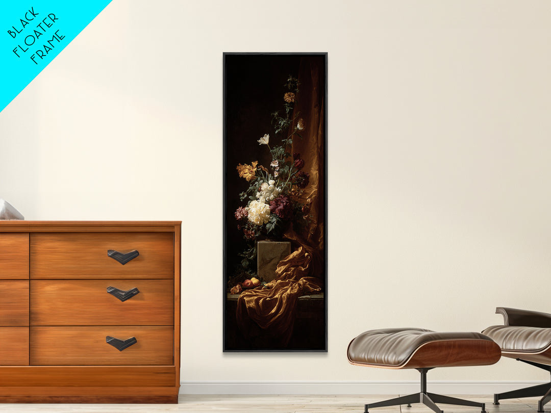 Bird Study on a Flowering Branch Canvas Print, Traditional Art, Indian Art, Living Room Decor, Oil Painting, Classic, TRA-1x3-22