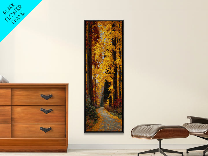Autumn Forest Road Canvas Print, Traditional Art, Wall Decor, Living Room Decor, Classic, Art Commissions, Japanese Art, TRA-1x3-28