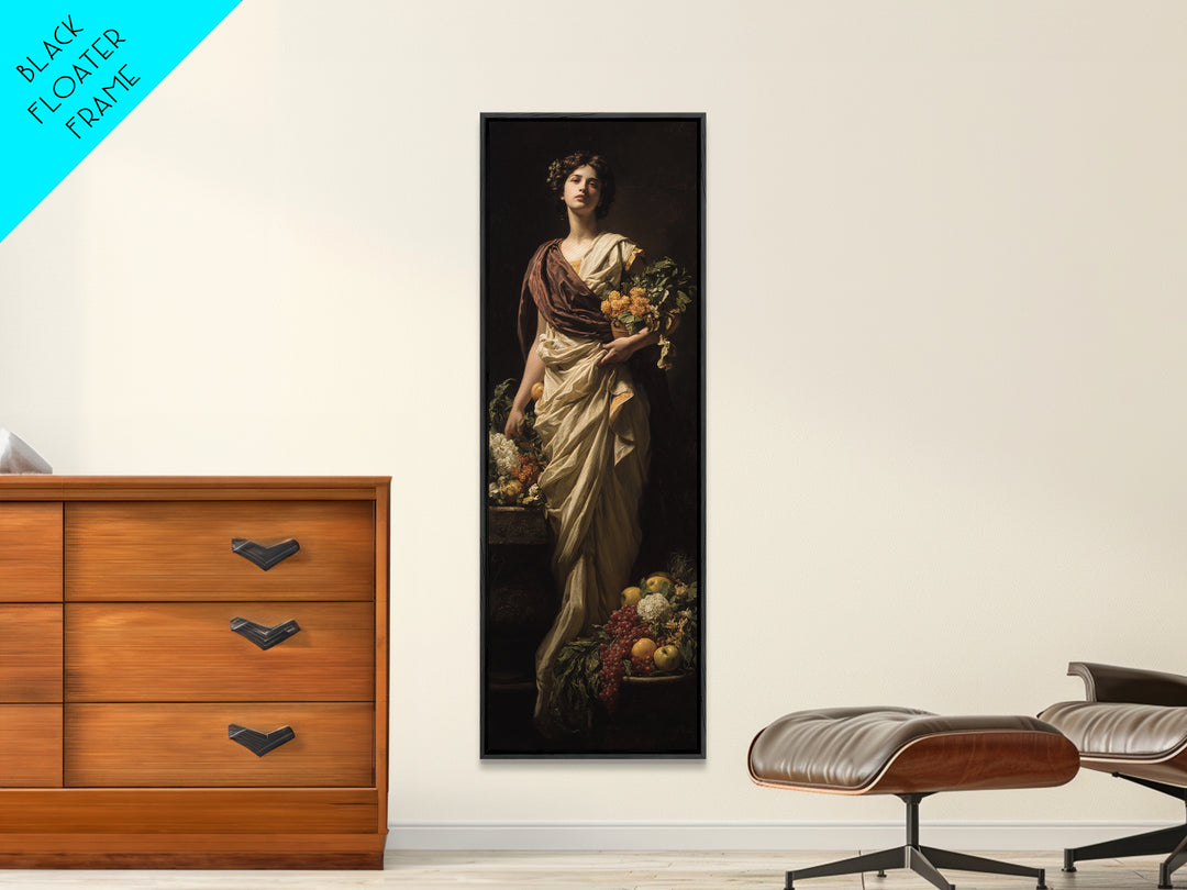 Classical Portrait with Dignified Lighting Canvas Print, Traditional Art, Digital Art, Living Room Decor, Fine Art, Classic, TRA-1x3-44