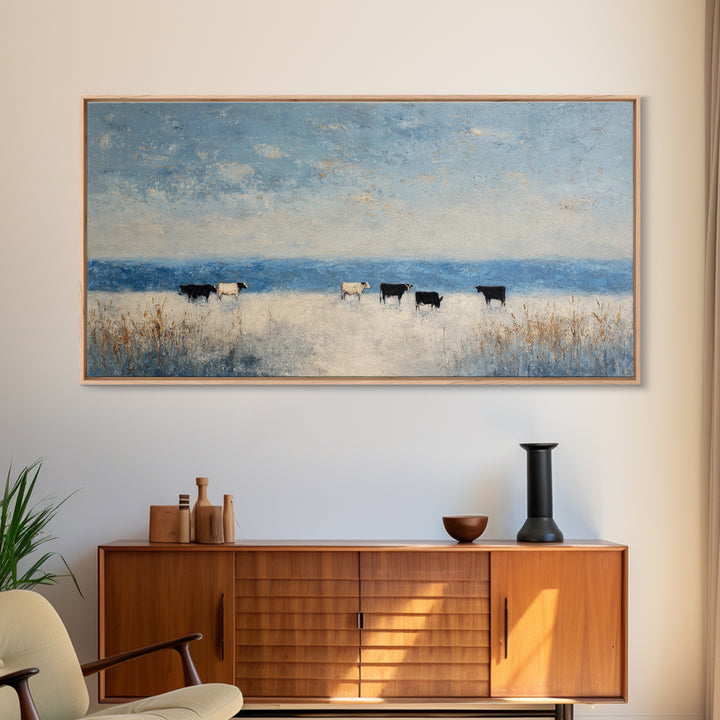 Snowy Village Landscape at Twilight Canvas Print, Traditional Art, Japanese Art, Living Room Decor, Fine Art, Classic, TRA-2x1-63