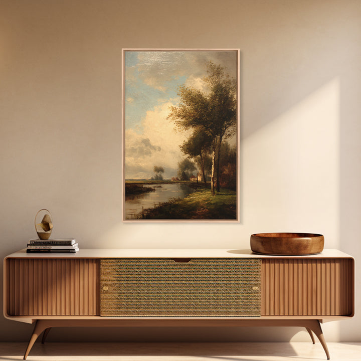 Classic Oil Painted Landscape Canvas Print, Traditional Art, Furry Art, Living Room Decor, Fine Art, Classic, Fine Art Print, TRA-2x3-81