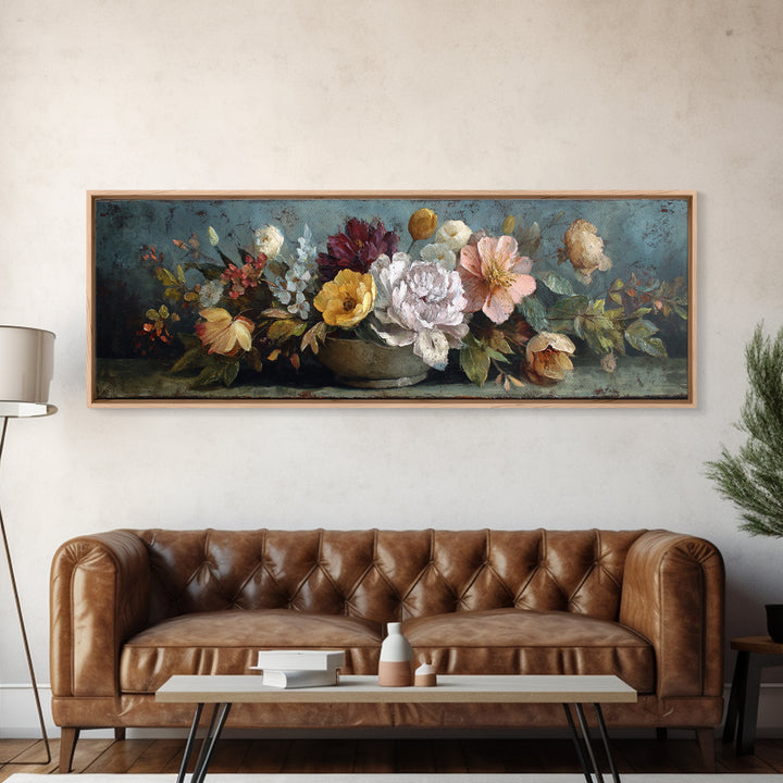 Barn and Farmland Framed Canvas Print, Traditional Art, Contemporary Art, Living Room Decor, Fine Art, Classic, Wall Hanging, TRA-3x1-63
