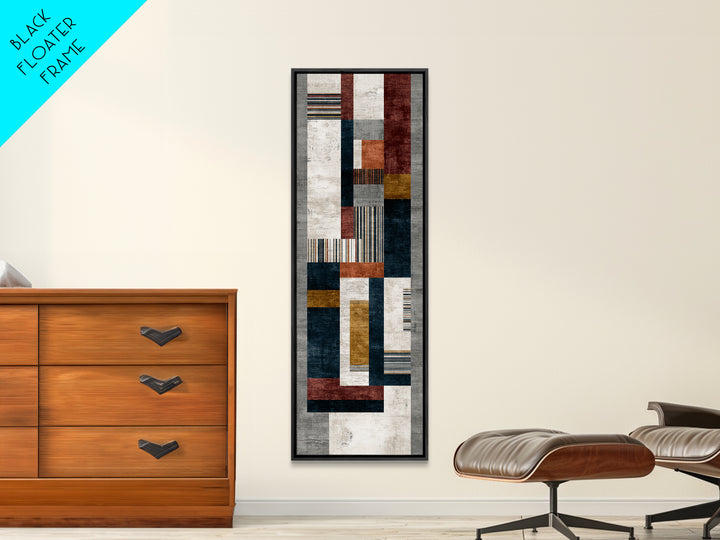 Geometric Border Design by Global Textiles Canvas Print, Tribal Art, African Art, Living Room Decor, Fine Art, Tribal, TRI-1x3-32