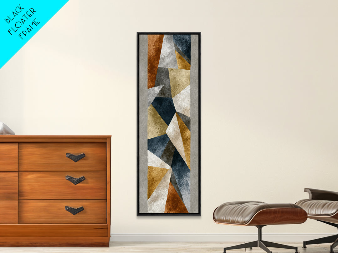 Earth Tone Geometric Pattern by Woven Cloth Canvas Print, Tribal Art, Living Room Decor, Abstract Art, Tribal, TRI-1x3-86